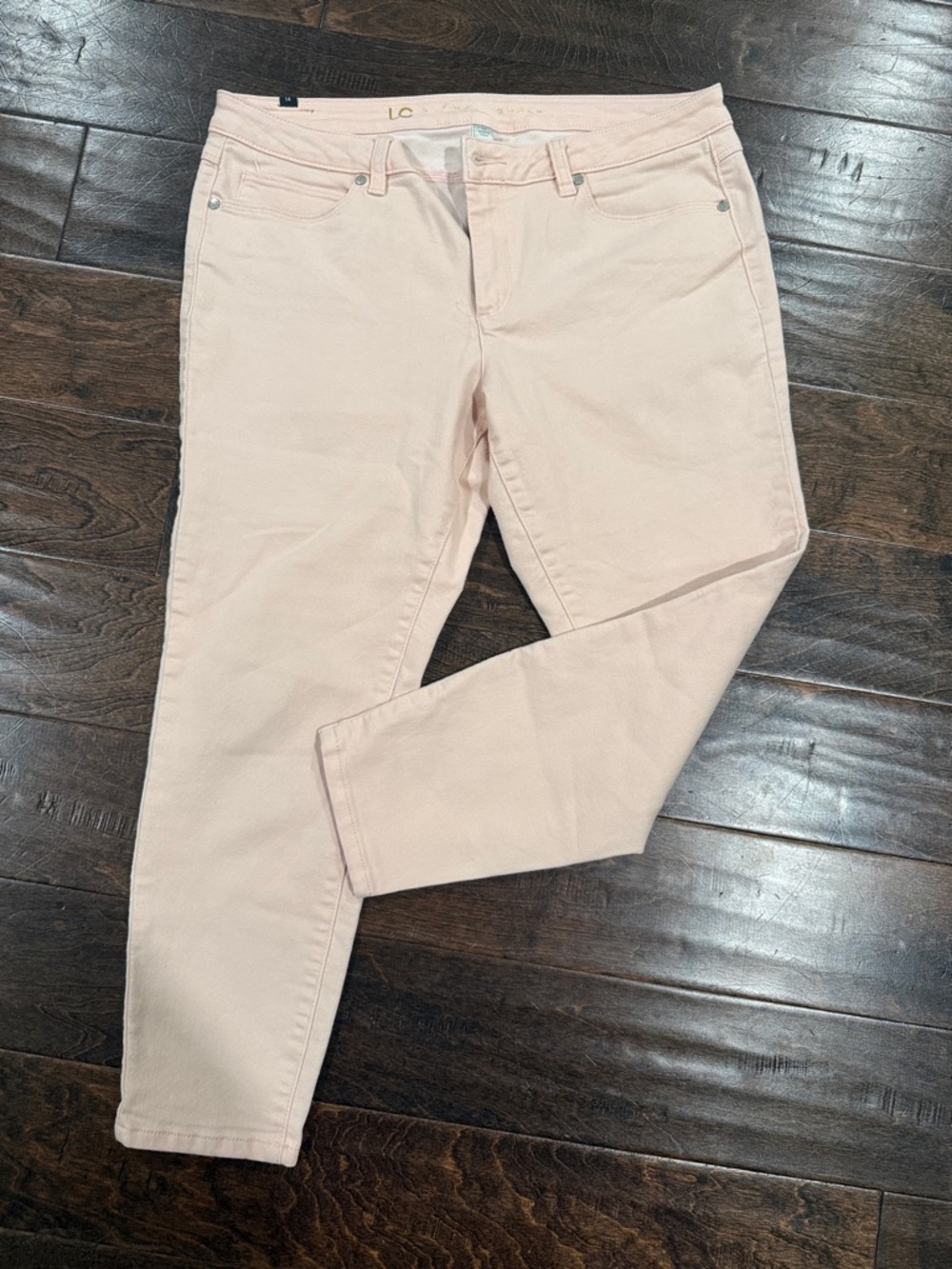 🛍️ 3/10!! LC Lauren Conrad Pale Pink Skinny Jeans